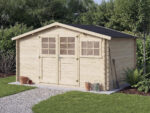 Abri de jardin en bois "Rocval" - 456 x 425 x 232 cm - 19.42 m² - 28 mm