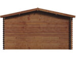 Abri de jardin en bois traité marron autoclave "Valmont" - 14 m² -28 mm