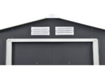 Abri de jardin métal - "Vegas"- 15 m² avec panneaux solaires - Gris