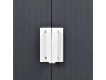 Abri de jardin métal - "Vegas"- 15 m² avec panneaux solaires - Gris