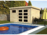 Abri jardin bois "Paolo" - 10 m² - 3.65 x 2.75 x 2.16 m - 28 mm
