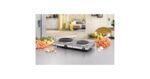 DK 29 plaque Acier inoxydable Comptoir 2 zone(s), Plaque chauffante
